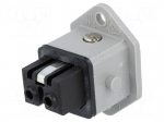 Connector: rectangular | ST | socket | female | PIN: 2 | coded | tinned