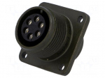 Connector: circular | Series: DS/MS | socket | female | PIN: 6 | 13A
