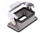 Enclosure: for HDC connectors | size D6B | with latch | straight