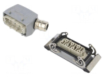 Connector: HDC | male + female | plug + socket | PIN: 6 | 6+PE | size 6