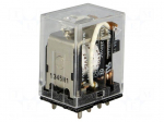 Relay: electromagnetic | DPDT | Ucoil: 24VDC | 10A/110VAC | 10A/24VDC