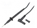 Test lead | 4mm angled banana plug-test probe | Urated: 1kV | black