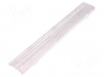 LED lens | rectangular | transparent | H: 9.5mm | Application: LM561B