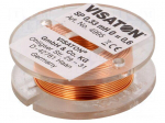 Inductor: air coil | 0.33mH | 0.68&Omega; | &Oslash;: 37mm | H: 12mm | &Oslash;core: 0.6mm