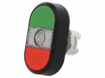 Switch: double | Stabl.pos: 1 | 22mm | green/red | Illumin: MLB-1 | IP66