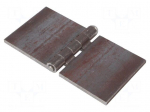 Hinge | Width: 160mm | steel | H: 80mm | without coating,for welding