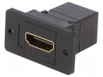 Coupler | socket | HDMI socket,both sides | Slim | gold-plated | 29mm