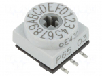 Encoding switch | HEX/BCD | Pos: 16 | SMD | Rcont max: 80m&Omega; | P65
