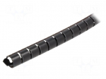 Spiral wrapping | &Oslash;bundle : 8mm | polyamide | black | Helawrap HWPAV0