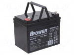 Re-battery: acid-lead | 12V | 36Ah | AGM | maintenance-free | BCL
