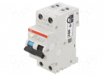 RCBO breaker | Inom: 16A | Ires: 30mA | Poles: 1+N | 230VAC | IP20 | DS200