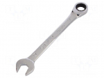 Wrench: combination spanner | rattle | 17mm | Chrom-vanadium steel