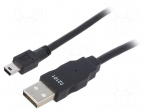 connector USB A - MINI-B 1.0M BLACK