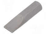 Screwdriver bit | slot | 6.5x1.2mm | 1/4" | Overall len: 25mm