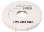 Heat shrink sleeve | glueless | 2: 1 | 4.8mm | L: 13m | white