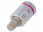 Socket: hex key-bit | Hex Plus | HEX 8mm | 3/8" | Zyklop