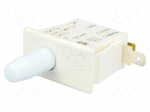 Switch: door | Pos: 2 | SPDT | 10A/250VAC | white | Leads: connectors