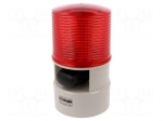 Signaller: lighting-sound | 24VDC | LED | red | IP54 | &Oslash;119x215mm | 103dB