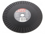 Grinding wheel | &Oslash;: 230mm | flat,with rasp | wood | 22.23mm