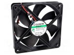 Fan: DC | axial | 24VDC | 120x120x25mm | 158m3/h | 40.5dBA | Vapo | 24AWG