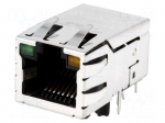 Connector: RJ45 | socket | PIN: 8 | Cat: 5 | shielded,PoE,with LED | 8p8c