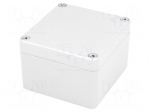 Enclosure: multipurpose | X: 74.6mm | Y: 79.6mm | Z: 52mm | aluminium