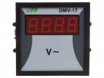 Voltmeter | digital,mounting | 12&divide;600V | on panel | LED | 4 digit | IP20