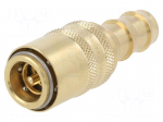 Quick connection coupling | max.15bar | Features: with valve | DN9