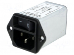 Connector: AC supply | socket | male | 6A | 250VAC | C14 (E) | DC12