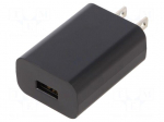 Power supply: switching | mains,plug-in | 5VDC | 2.1A | 10W | Out: USB