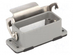 Enclosure for connectors: HDC | size 10A | with latch | straight
