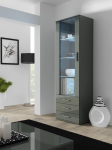 Cama display cabinet SOHO S1 grey/grey gloss