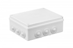 S-BOX box surface mounting IP65 240x190x90mm with glands white