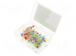 Diode: LED-kit | THT | 3mm | 100pcs | 1.8&divide;2.4/2.7&divide;3.4VDC | plastic box