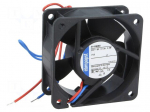 Fan: DC | axial | 24VDC | 60x60x25mm | 56m3/h | 41dBA | ball | 6850rpm | IP68