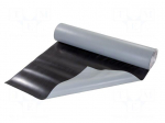 Mat: bench | ESD | grey (bright) | L: 10m | Width: 0.9m | Thick: 2mm