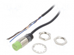 Sensor: inductive | OUT: NPN / NO | 0&divide;8mm | 10&divide;30VDC | M18 | 2m | IP67