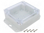 Enclosure: multipurpose | X: 105mm | Y: 105mm | Z: 45mm | ZP | light grey