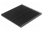 Heatsink: extruded | L: 150mm | W: 140mm | H: 10mm | aluminium | anodized