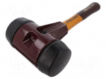 Hammer | 325mm | W: 175mm | 2.77kg | 80mm | round | rubber | wood | SIMPLEX
