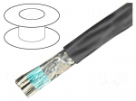 Wire | Alpha Essential C&C | 4x28AWG | PVC | dark grey | 600V | 30.5m
