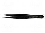 Tweezers | Blade tip shape: sharp | Tweezers len: 85mm | ESD
