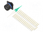Connector: military | socket | female | PIN: 37 | straight | crimped