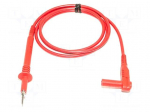 Test lead | 20A | probe tip,angular banana plug 4mm | Urated: 1kV