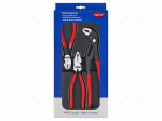 Tools set: pliers | side,adjustable,universal | 3pcs.