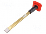 Cold chisel | flat,with splash guard | L: 350mm | Tipwidth: 27mm