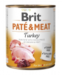 BRIT Pat&eacute; & Meat with Turkey - wet dog food - 800g