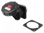 Connector: AC supply 3-phase | socket | female | 63A | 400VAC | IP67