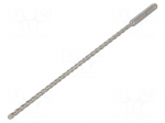 Drill bit | for concrete | &Oslash;: 6mm | L: 265mm | SDS-Plus&reg;