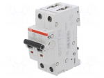 Circuit breaker | 230/400VAC | Inom: 16A | Poles: 2 | Charact: K | 6kA